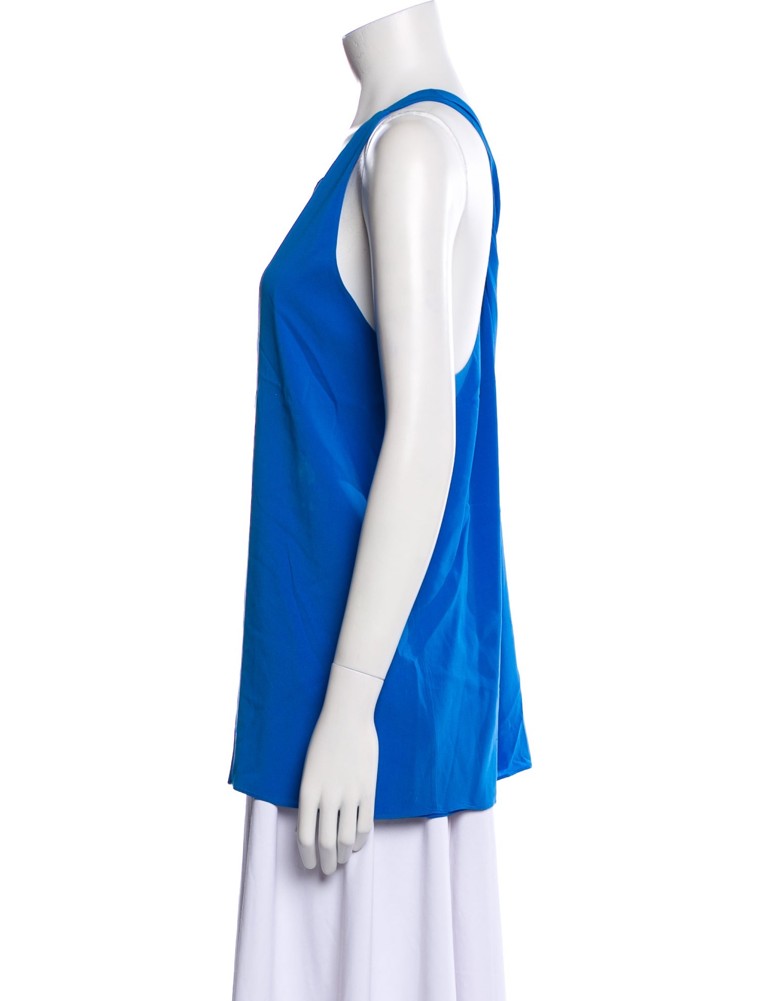 Alice + Olivia Silk Scoop Neck Top