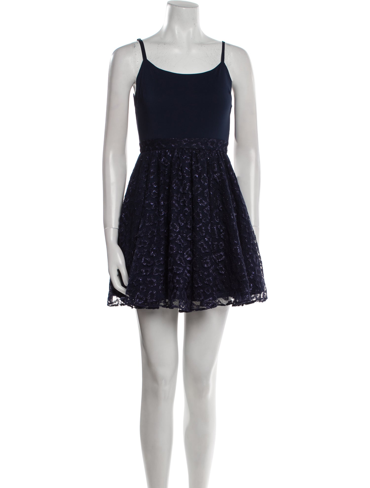 Alice + Olivia Scoop Neck Mini Dress