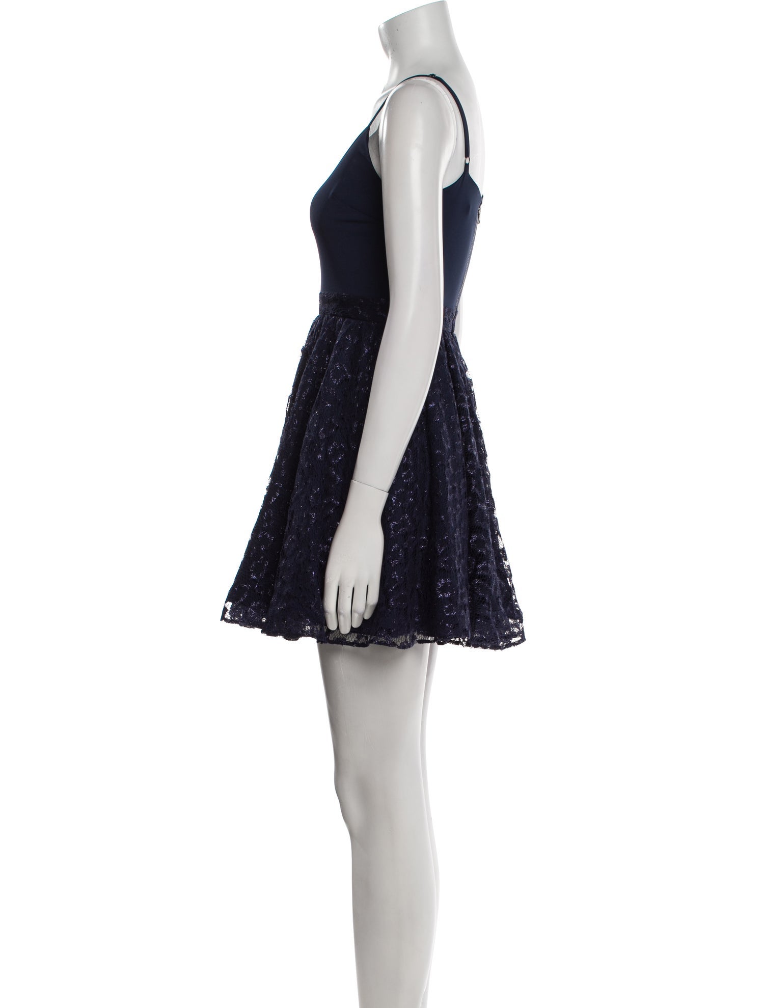 Alice + Olivia Scoop Neck Mini Dress