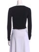 Alice + Olivia Scoop Neck Long Sleeve Crop Top