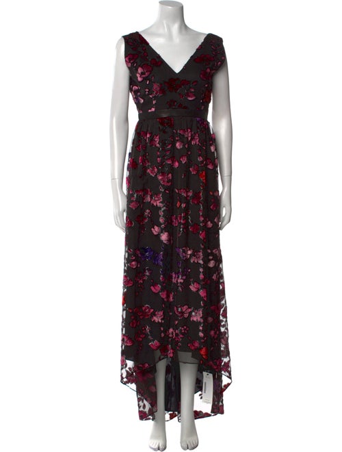 Alice + Olivia Floral Print Long Dress