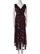 Alice + Olivia Floral Print Long Dress