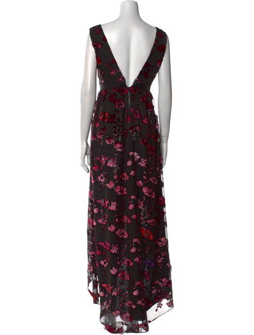 Alice + Olivia Floral Print Long Dress