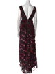 Alice + Olivia Floral Print Long Dress