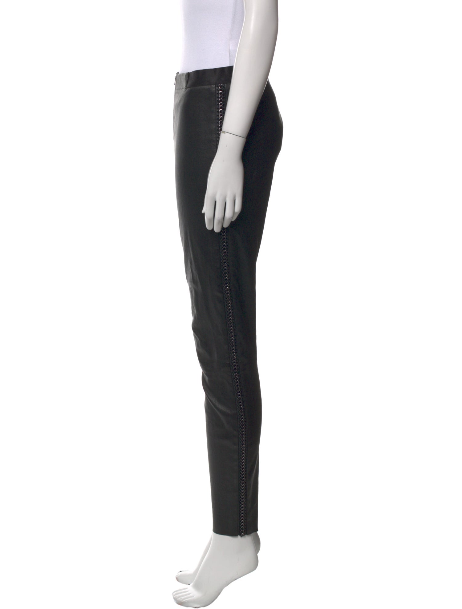 Alice + Olivia Leather Skinny Leg Pants