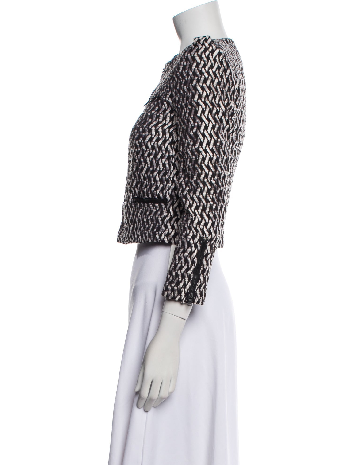 Alice + Olivia Nylon Printed Evening Jacket