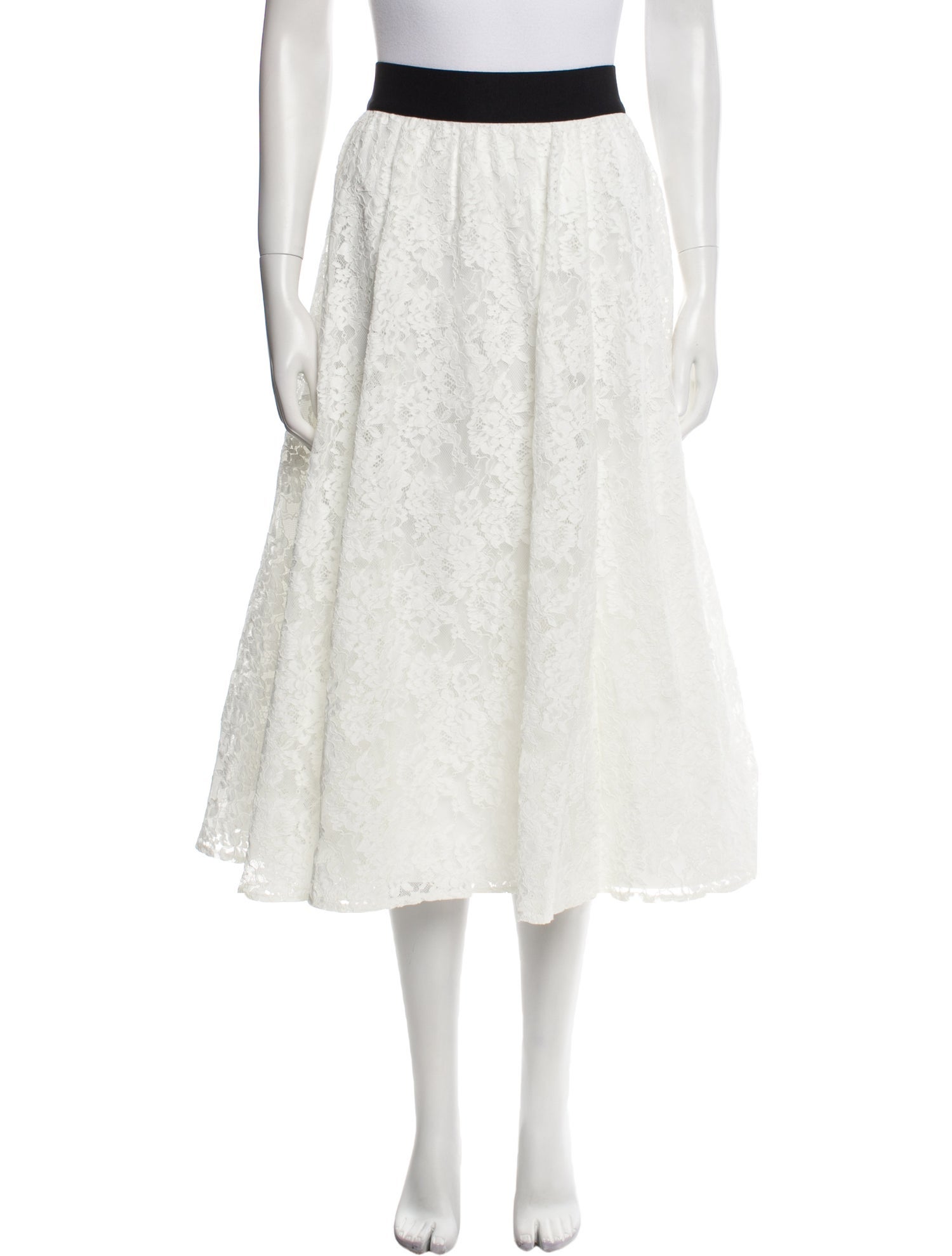 Alice + Olivia Nylon Midi Length Skirt