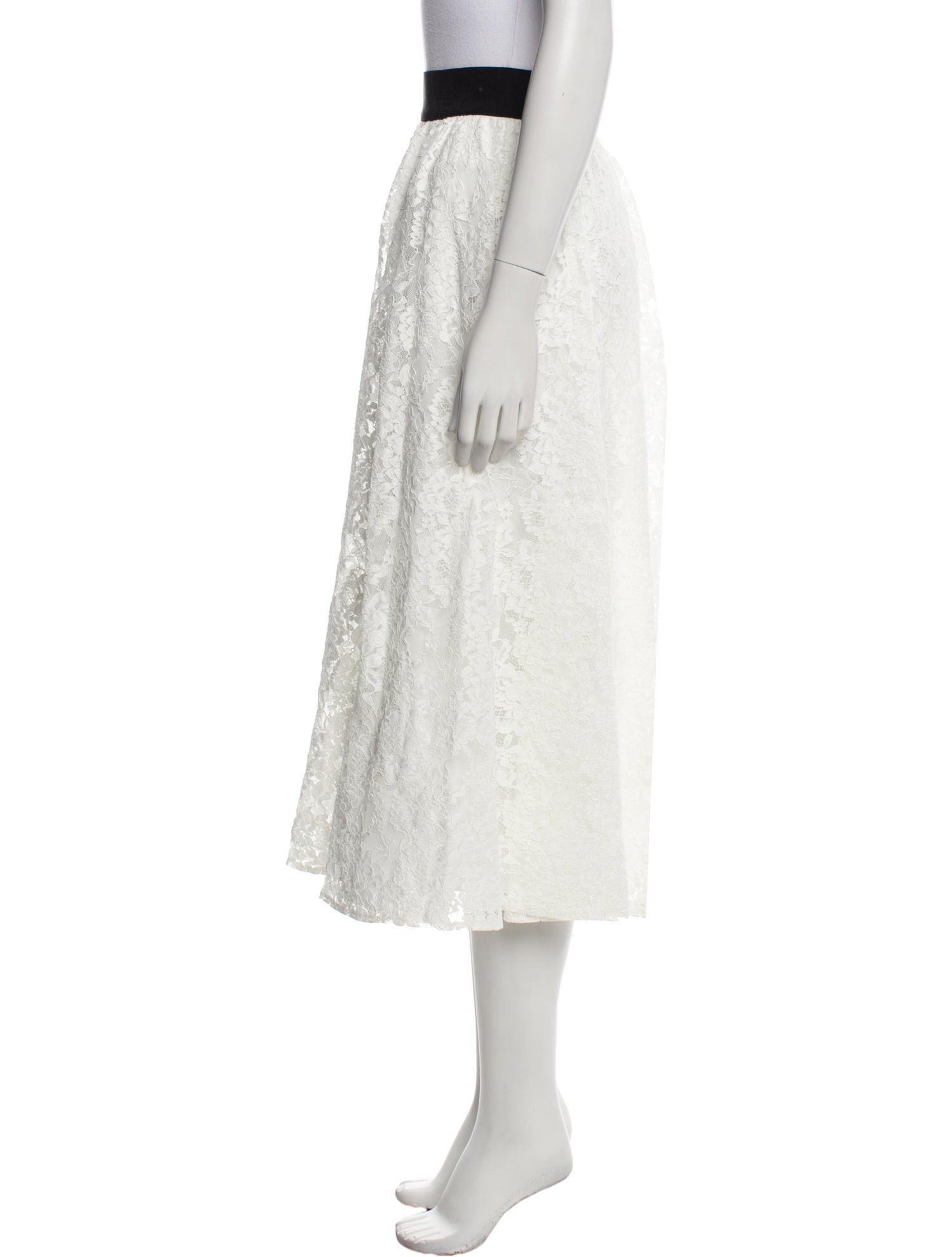 Alice + Olivia Nylon Midi Length Skirt