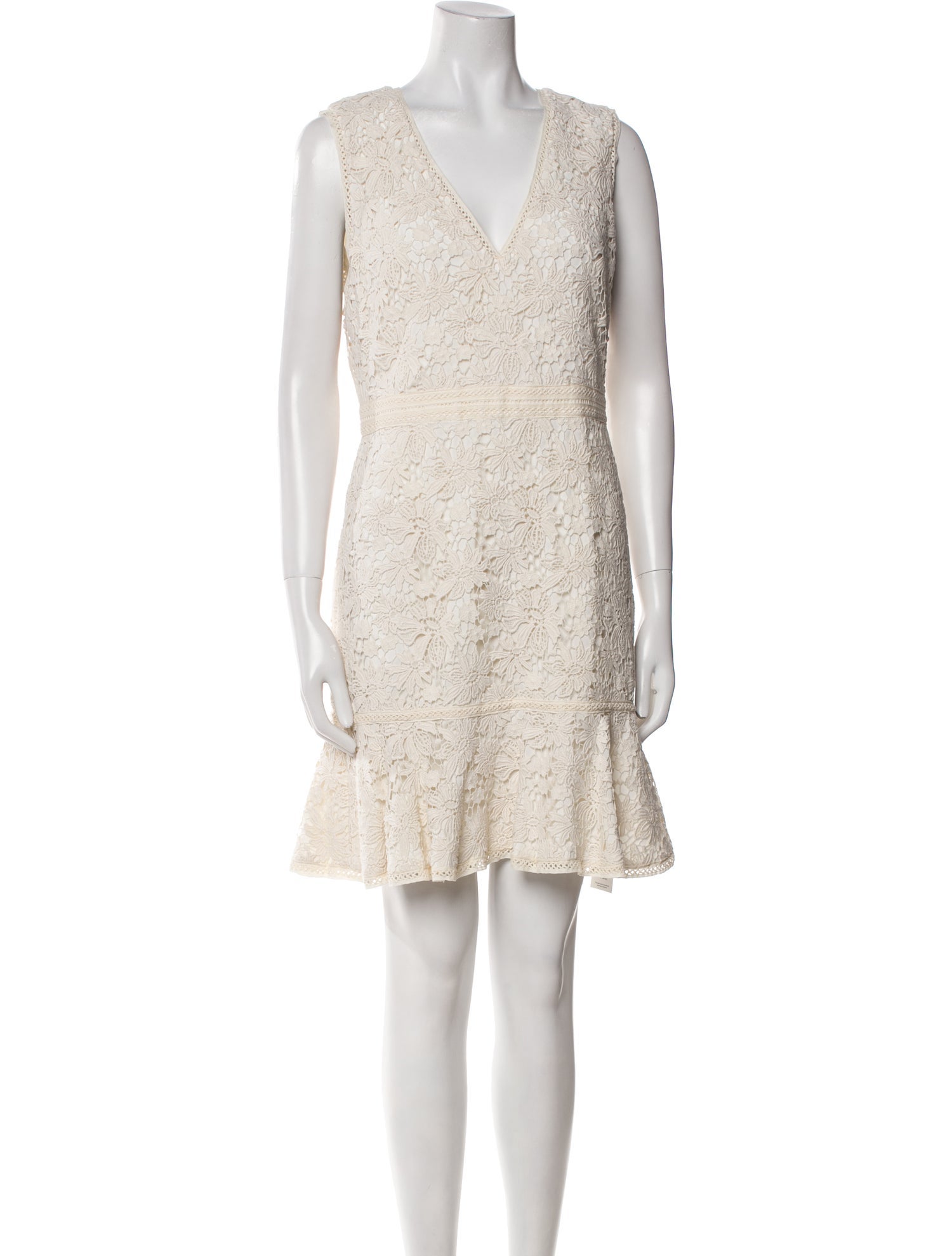Alice + Olivia Lace Pattern Mini Dress