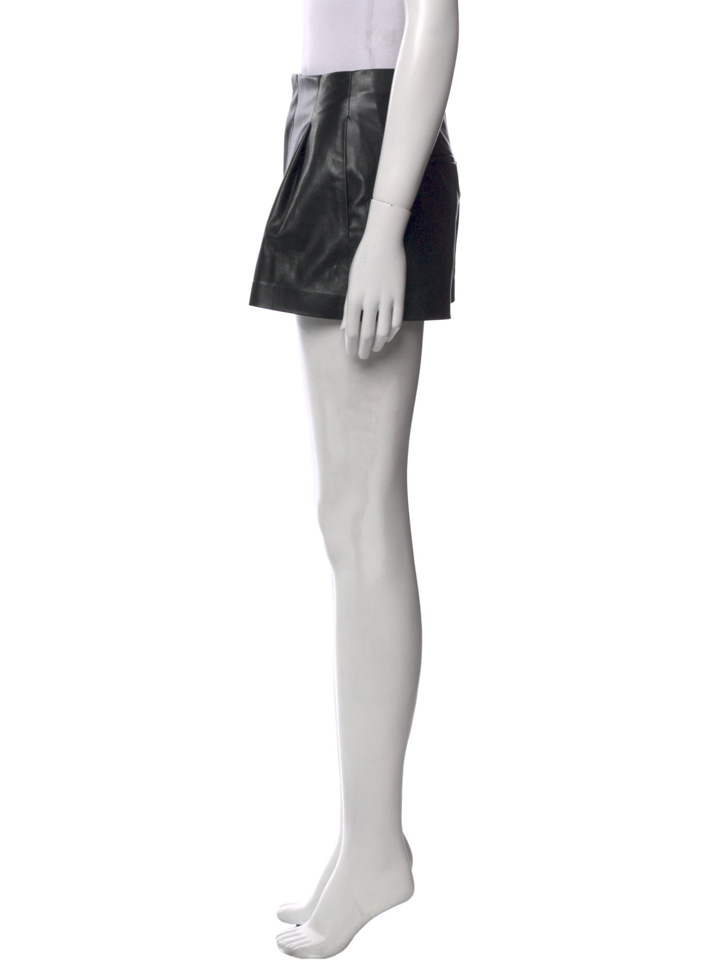 Alice + Olivia Leather Mini Shorts