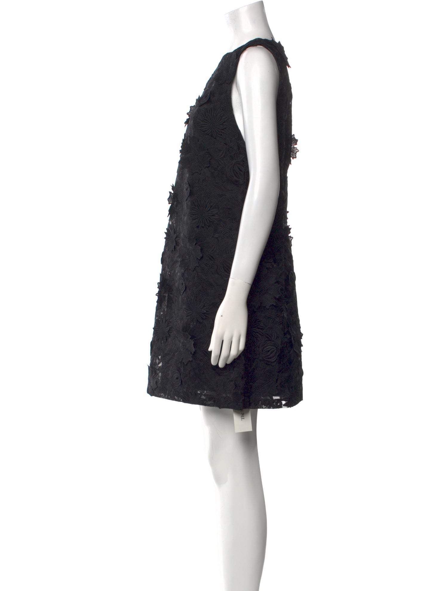 Alice + Olivia Bateau Neckline Mini Dress