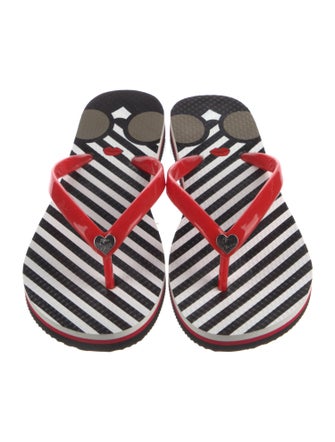 Alice + Olivia Rubber Printed Flip Flops