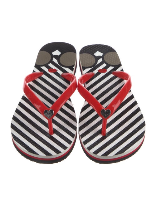 Alice + Olivia Rubber Printed Flip Flops