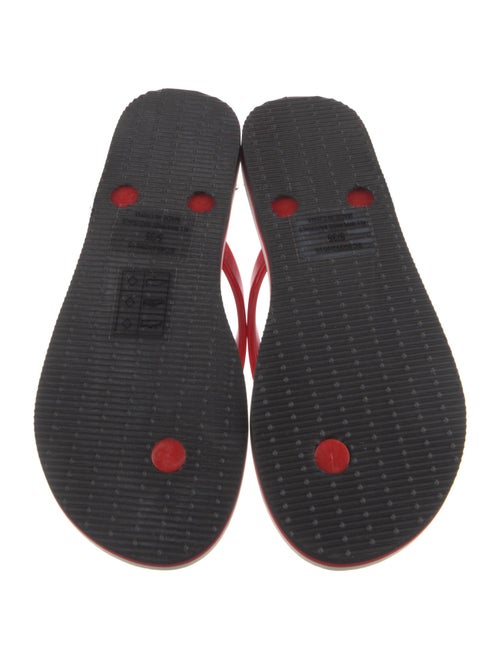 Alice + Olivia Rubber Printed Flip Flops