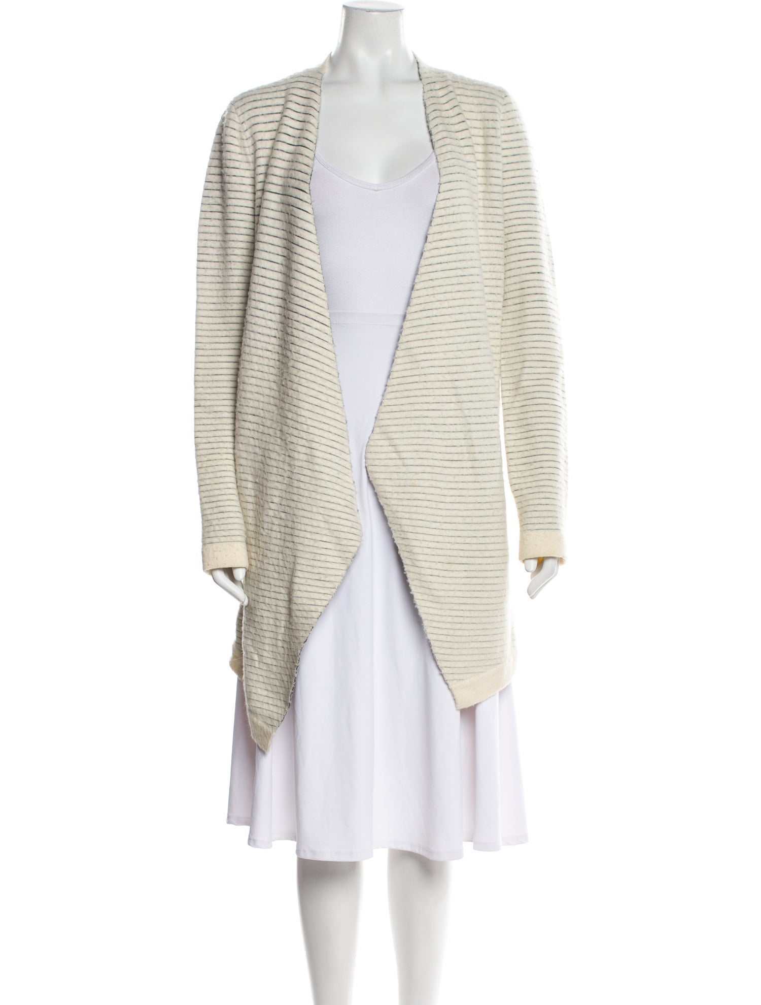 Alice + Olivia Striped Open Front Sweater