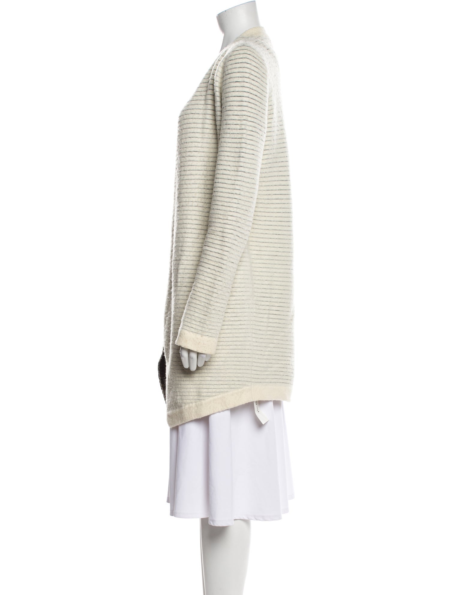 Alice + Olivia Striped Open Front Sweater