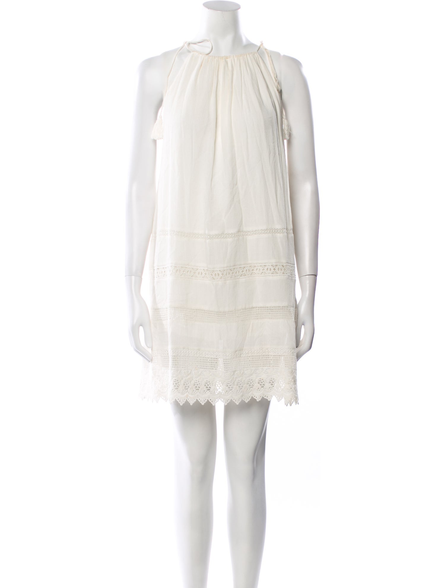 Alice + Olivia Crew Neck Knee-Length Dress