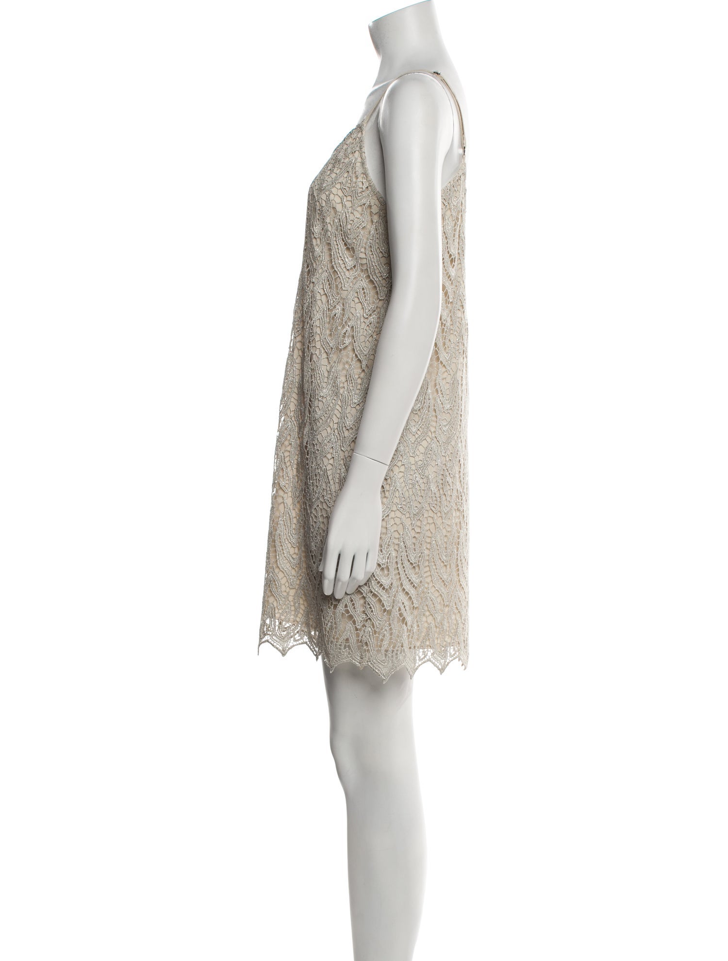 Alice + Olivia Lace Pattern Mini Dress