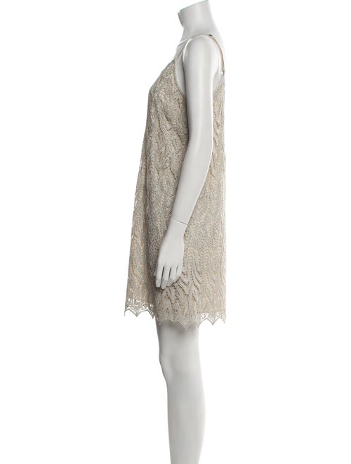 Alice + Olivia Lace Pattern Mini Dress