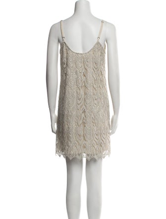 Alice + Olivia Lace Pattern Mini Dress
