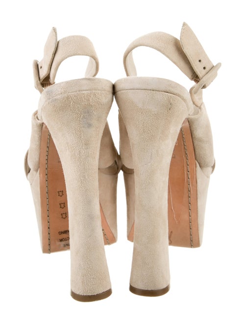 Alice + Olivia Suede Slingback Sandals