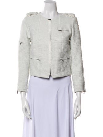 Alice + Olivia Tweed Pattern Evening Jacket