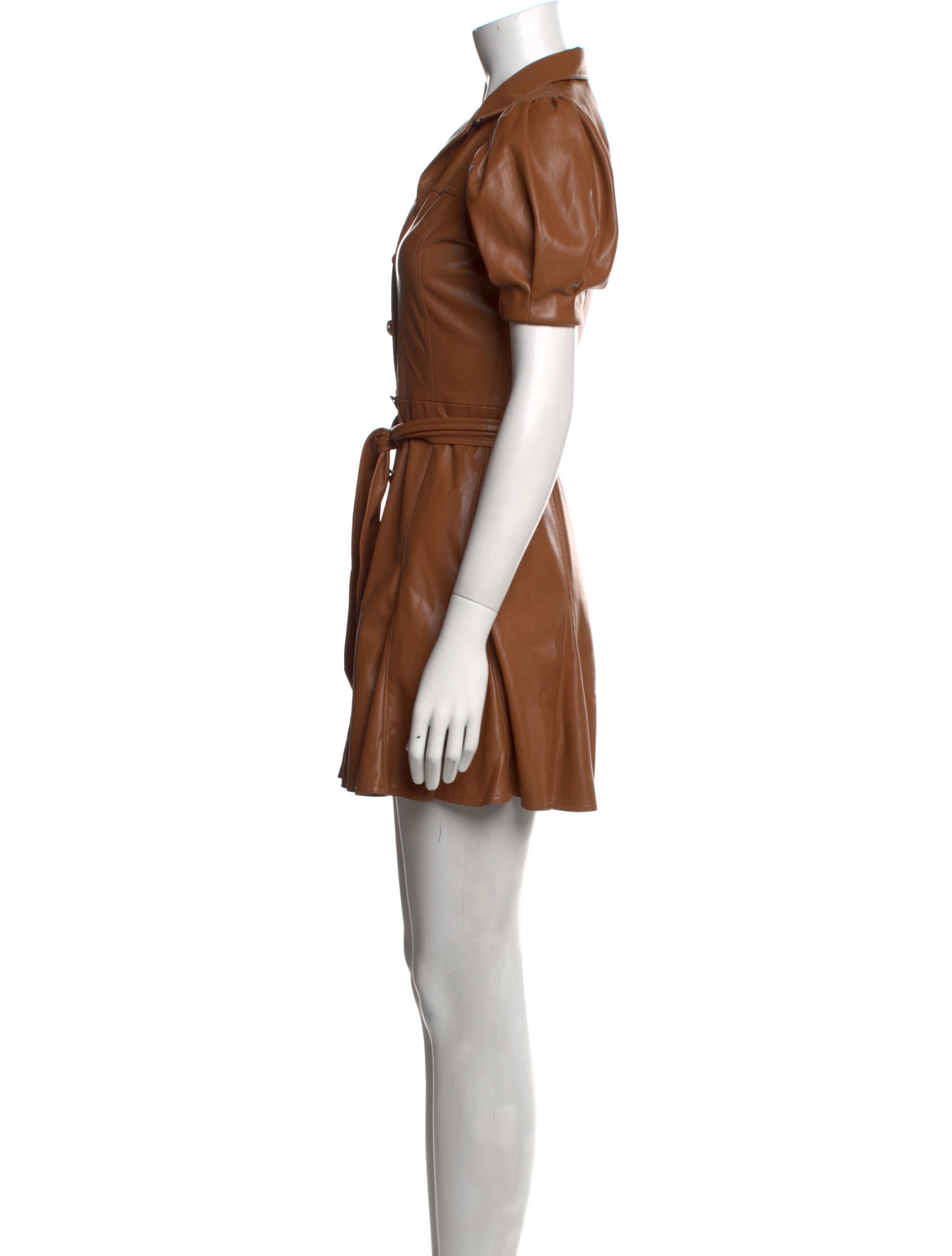 Alice + Olivia Faux Leather Mini Dress