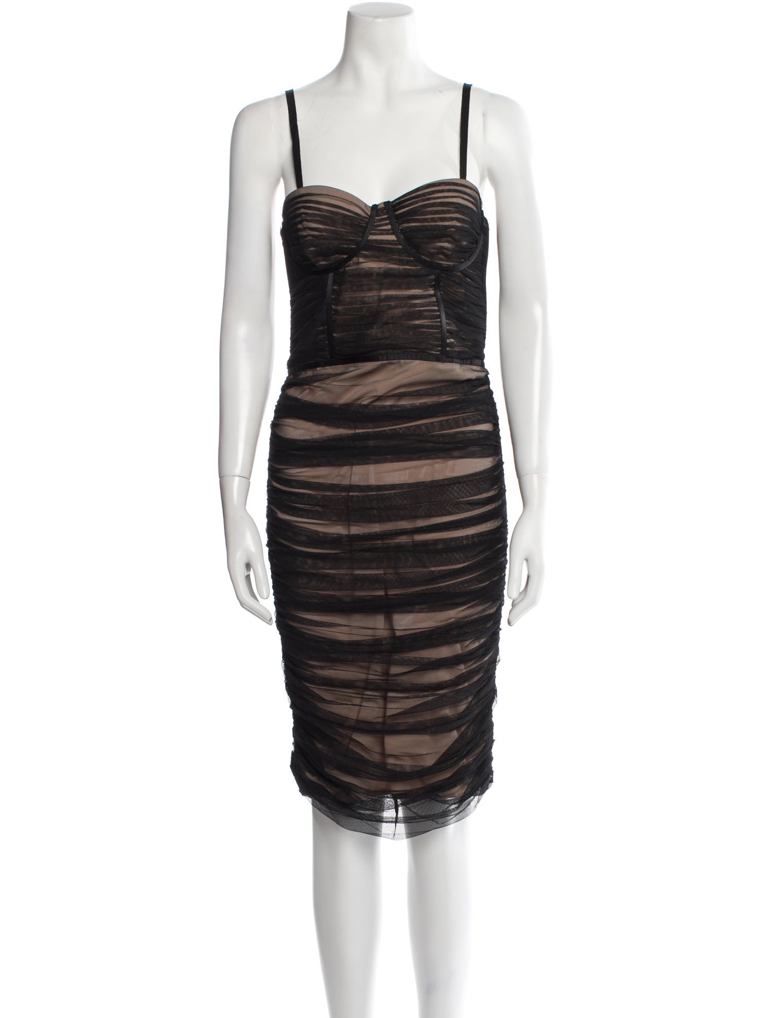 Alice + Olivia Square Neckline Knee-Length Dress