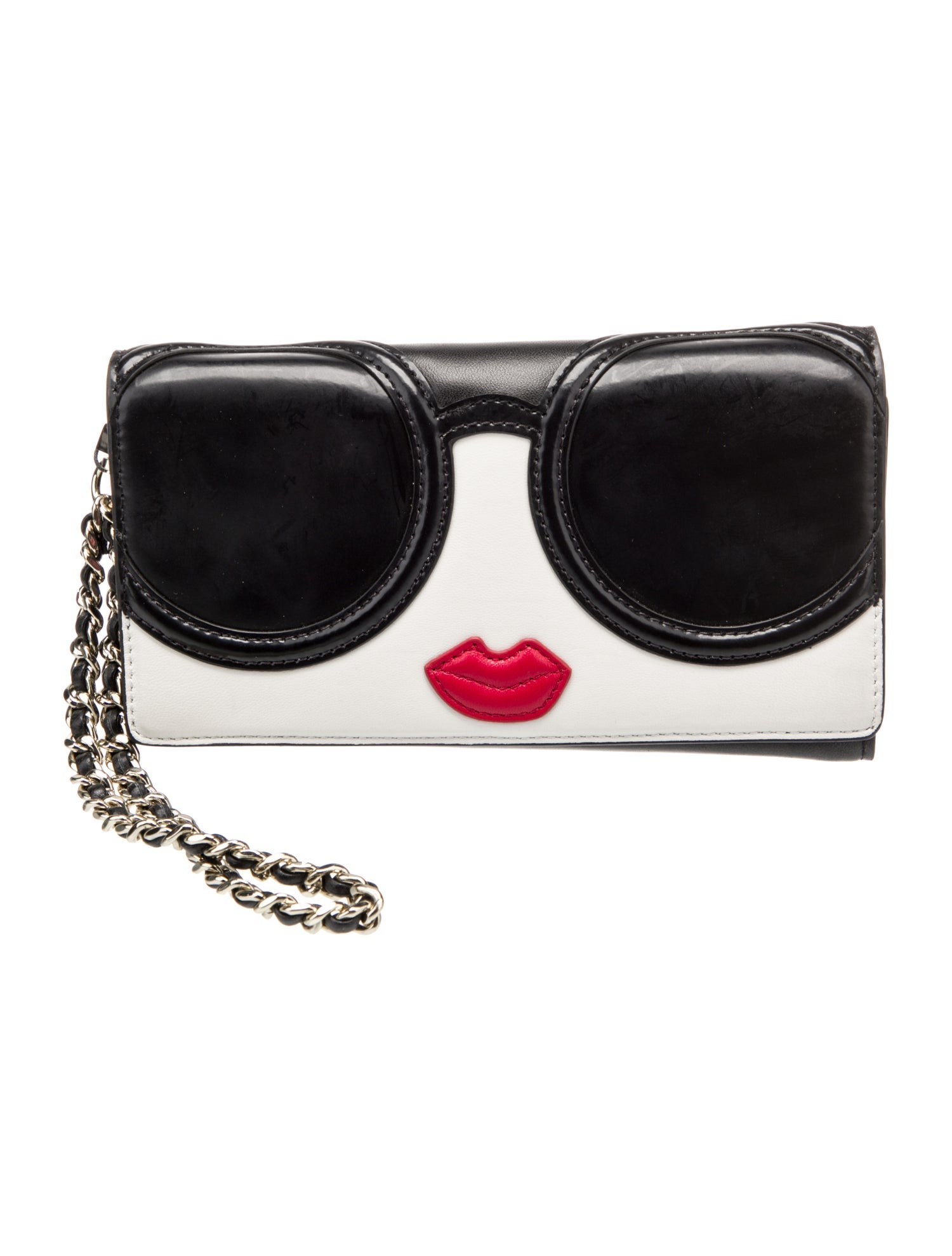 Alice + Olivia Leather Clutch
