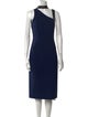 Alice + Olivia Mock Neck Midi Length Dress