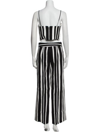 Alice + Olivia Linen Striped Pant Set
