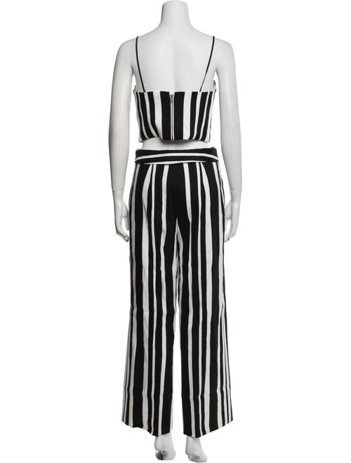 Alice + Olivia Linen Striped Pant Set