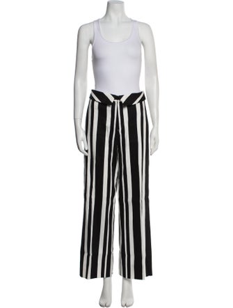 Alice + Olivia Linen Striped Pant Set