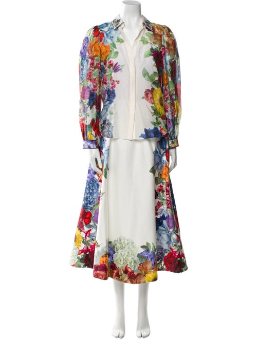 Alice + Olivia Floral Print Skirt Set