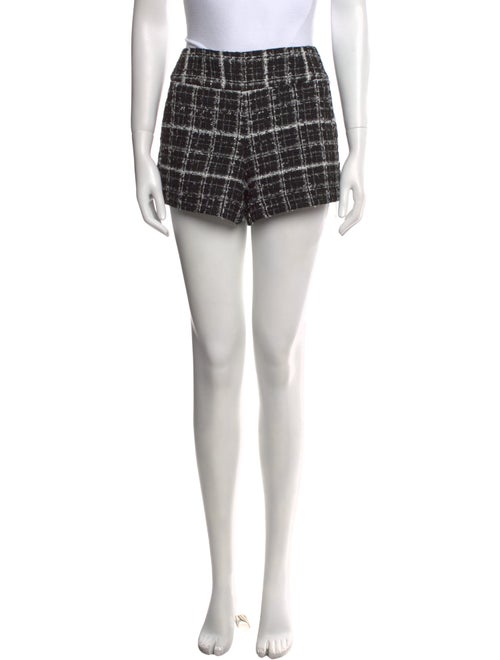Alice + Olivia Tweed Pattern Mini Shorts