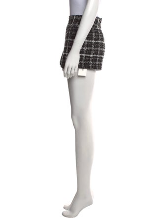 Alice + Olivia Tweed Pattern Mini Shorts