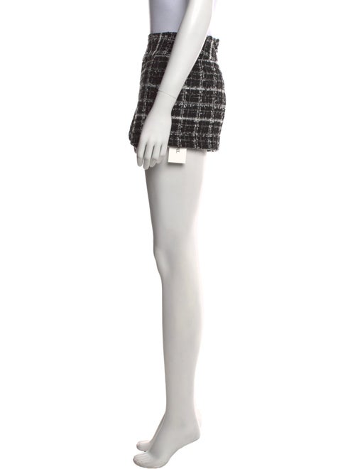 Alice + Olivia Tweed Pattern Mini Shorts