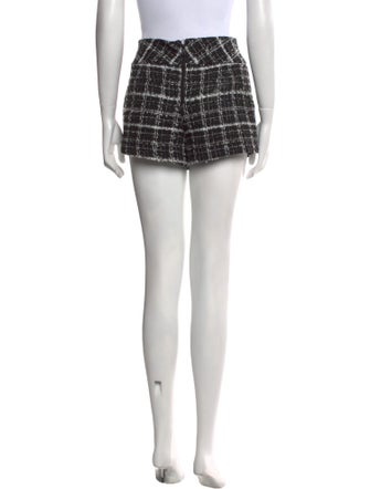Alice + Olivia Tweed Pattern Mini Shorts