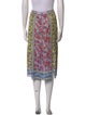 Alice + Olivia Floral Print Knee-Length Skirt