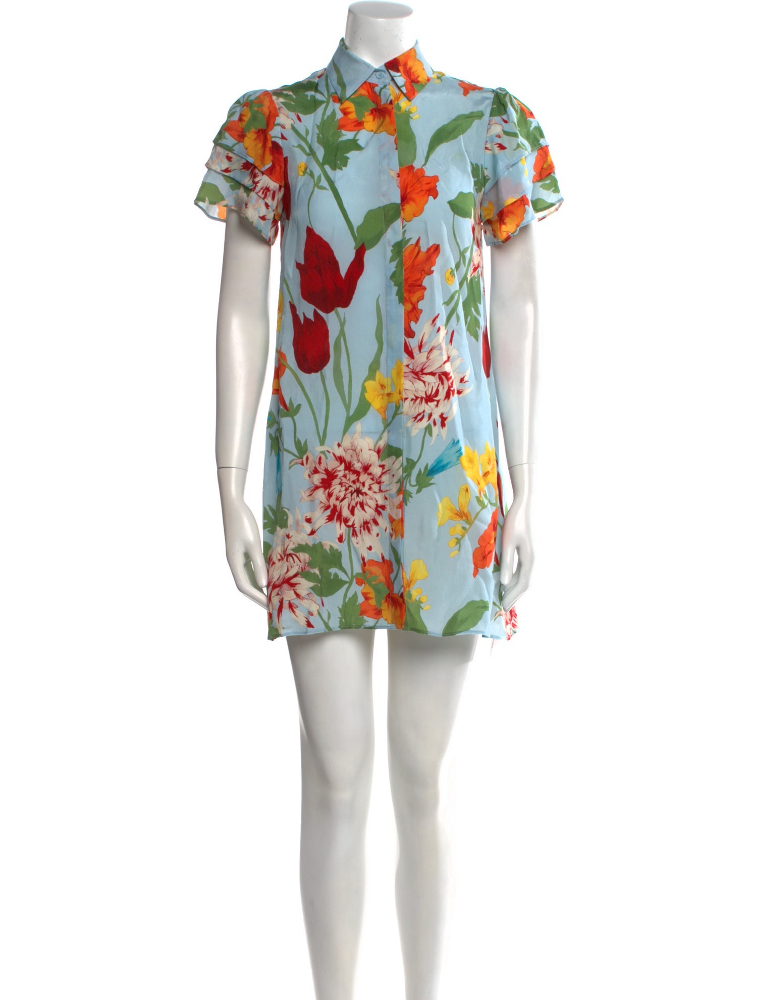 Alice + Olivia Floral Print Mini Dress