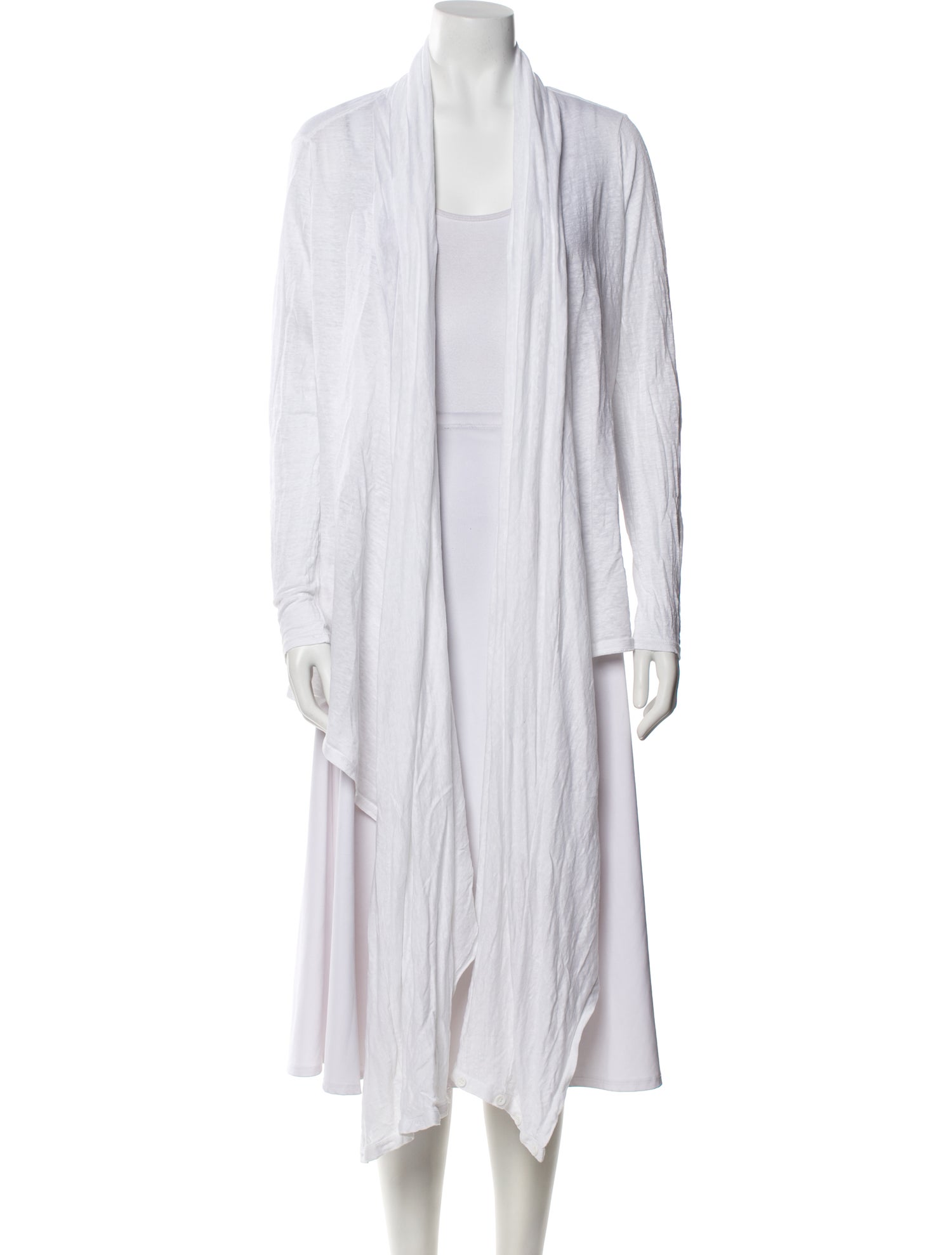 Alice + Olivia Linen Open Front Sweater