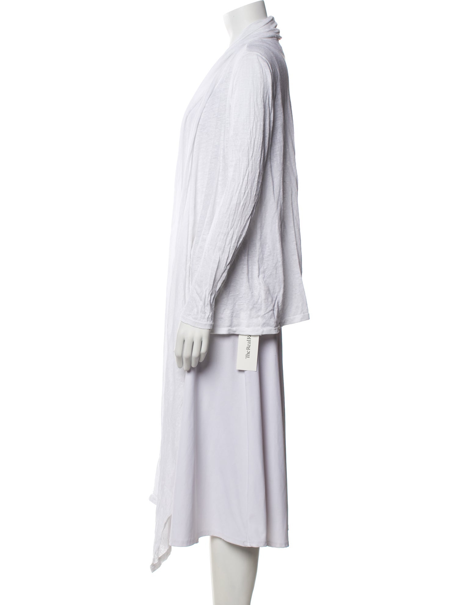 Alice + Olivia Linen Open Front Sweater