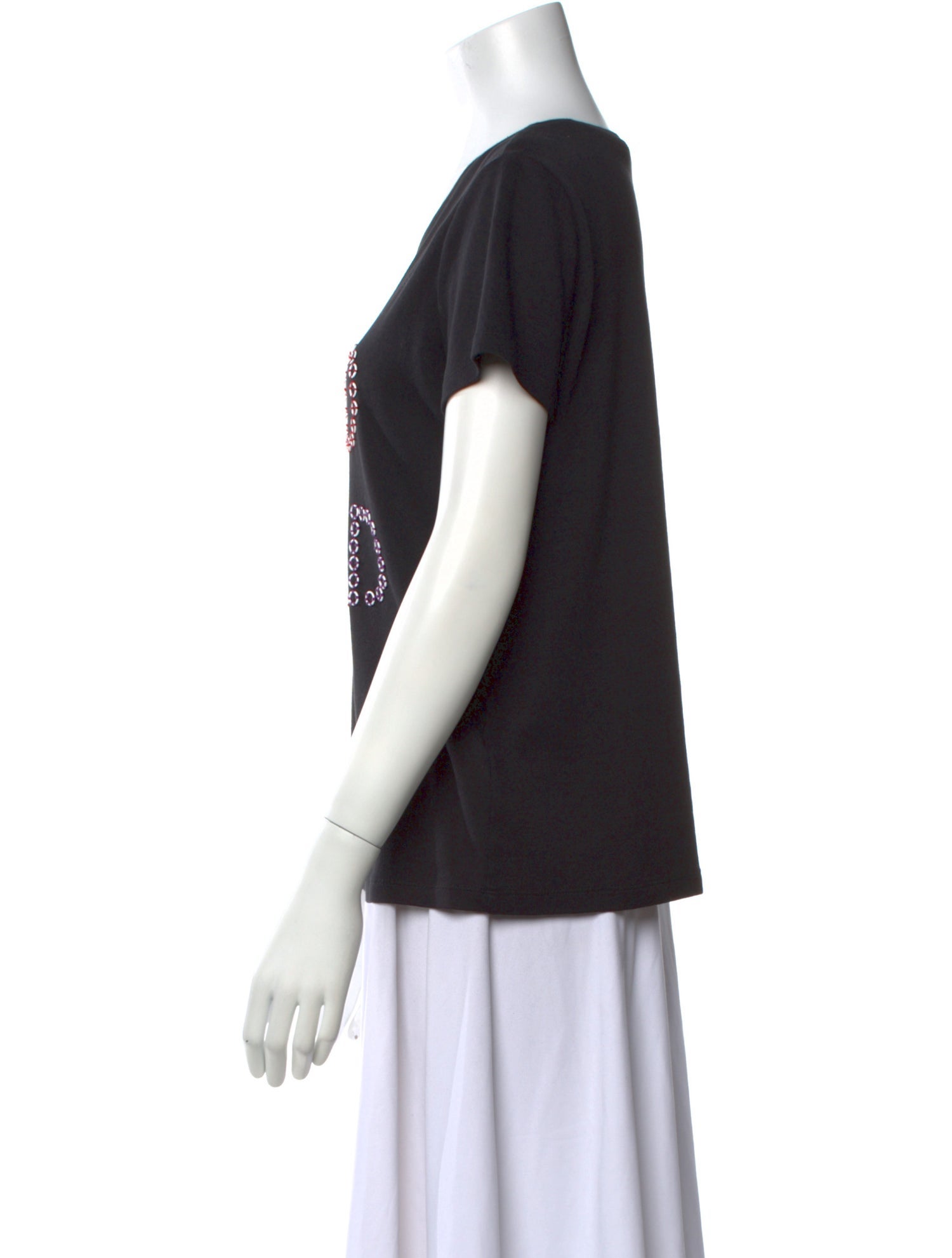 Alice + Olivia Graphic Print Scoop Neck T-Shirt