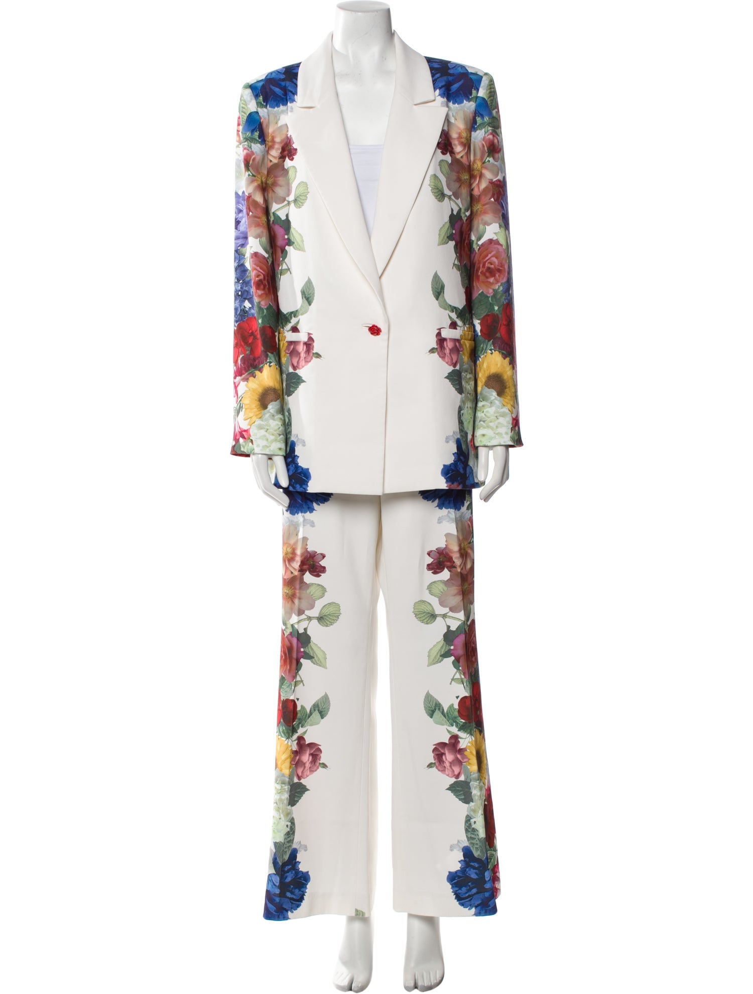 Alice + Olivia Floral Print Pantsuit