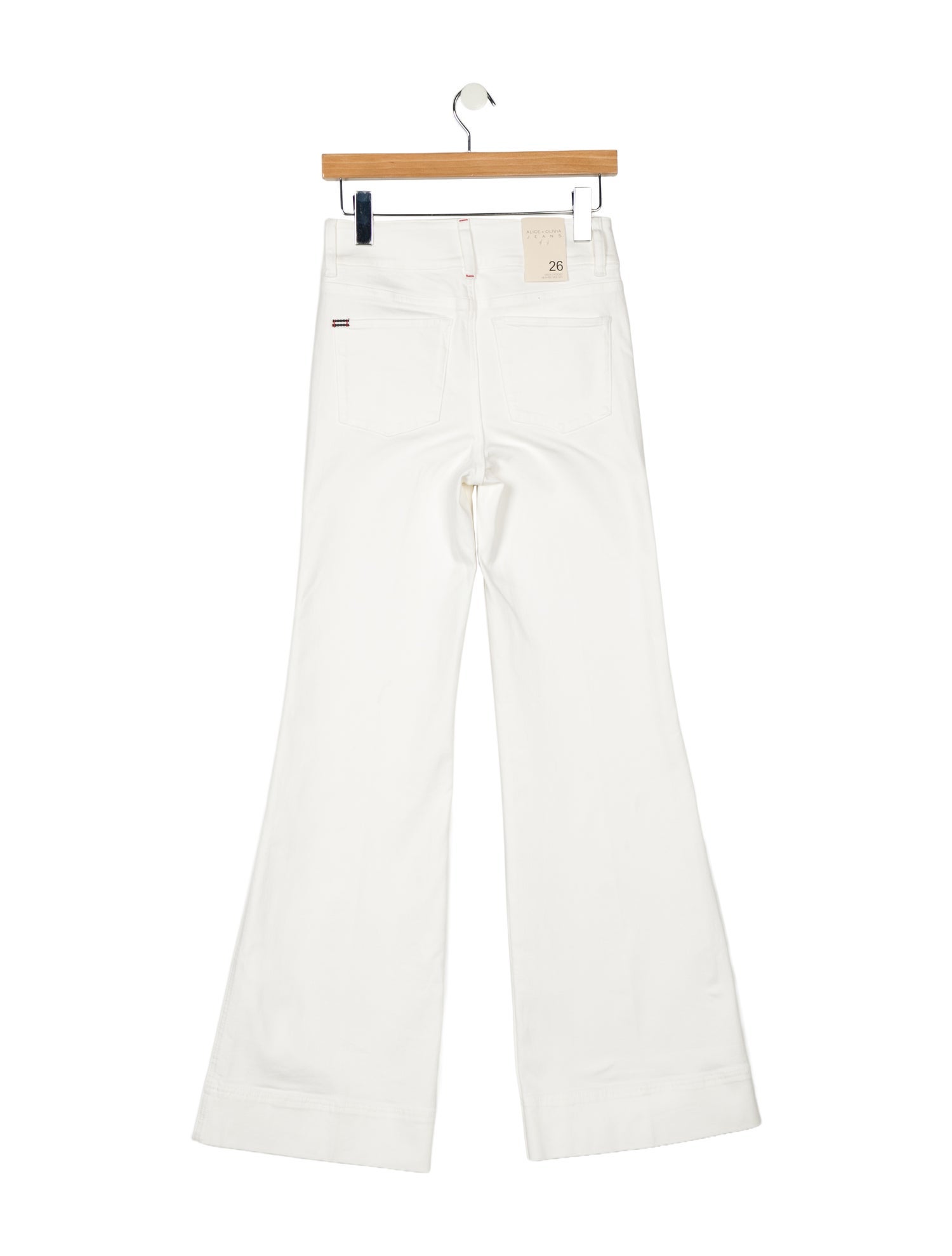 Alice + Olivia Mid-Rise Wide Leg Jeans