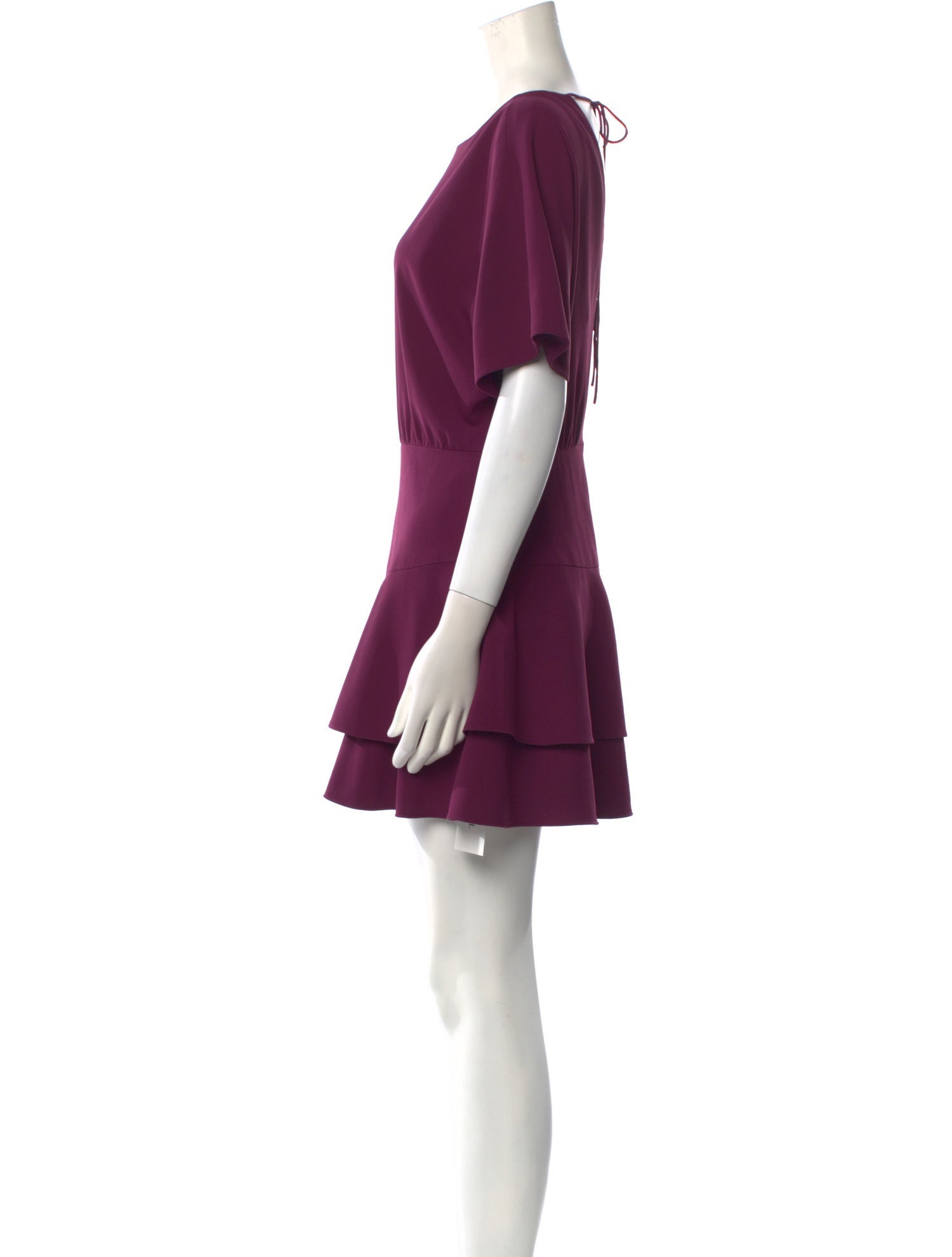 Alice + Olivia Bateau Neckline Mini Dress