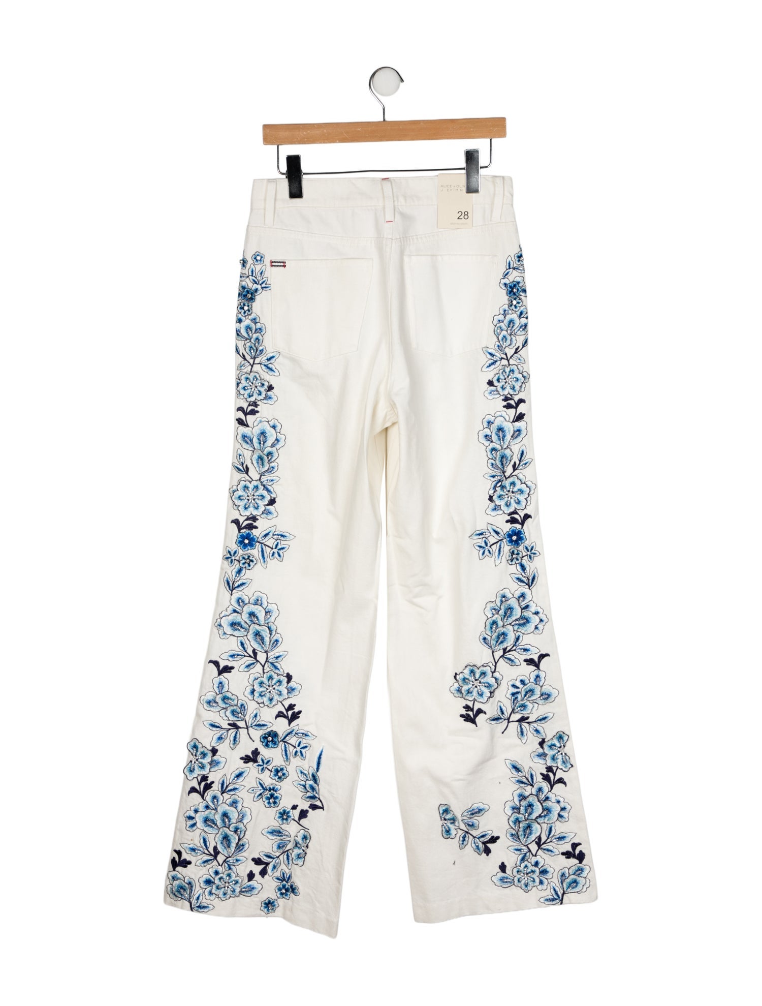 Alice + Olivia High-Rise Wide Leg Jeans w/ Tags