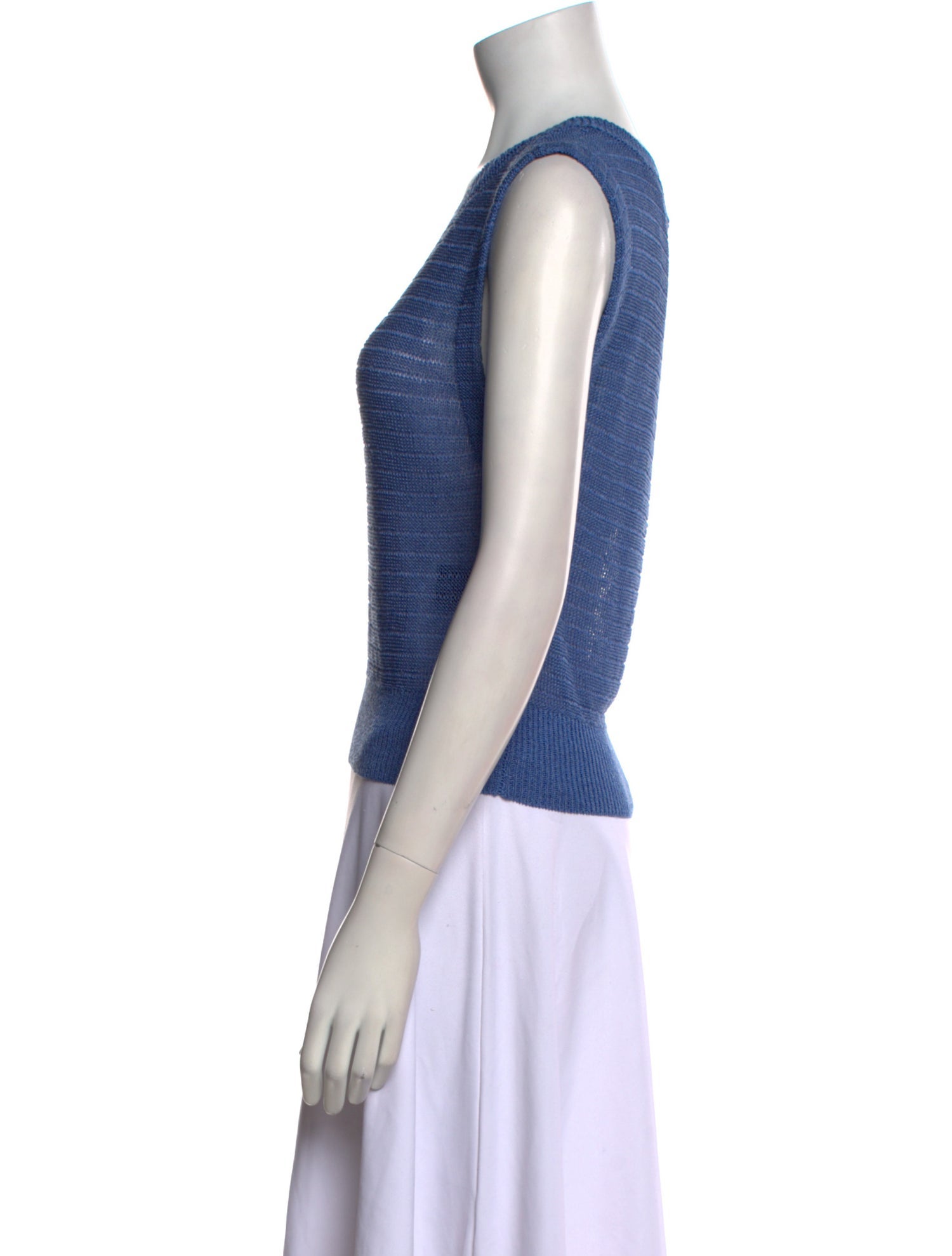 Alice + Olivia Linen Scoop Neck Sweater