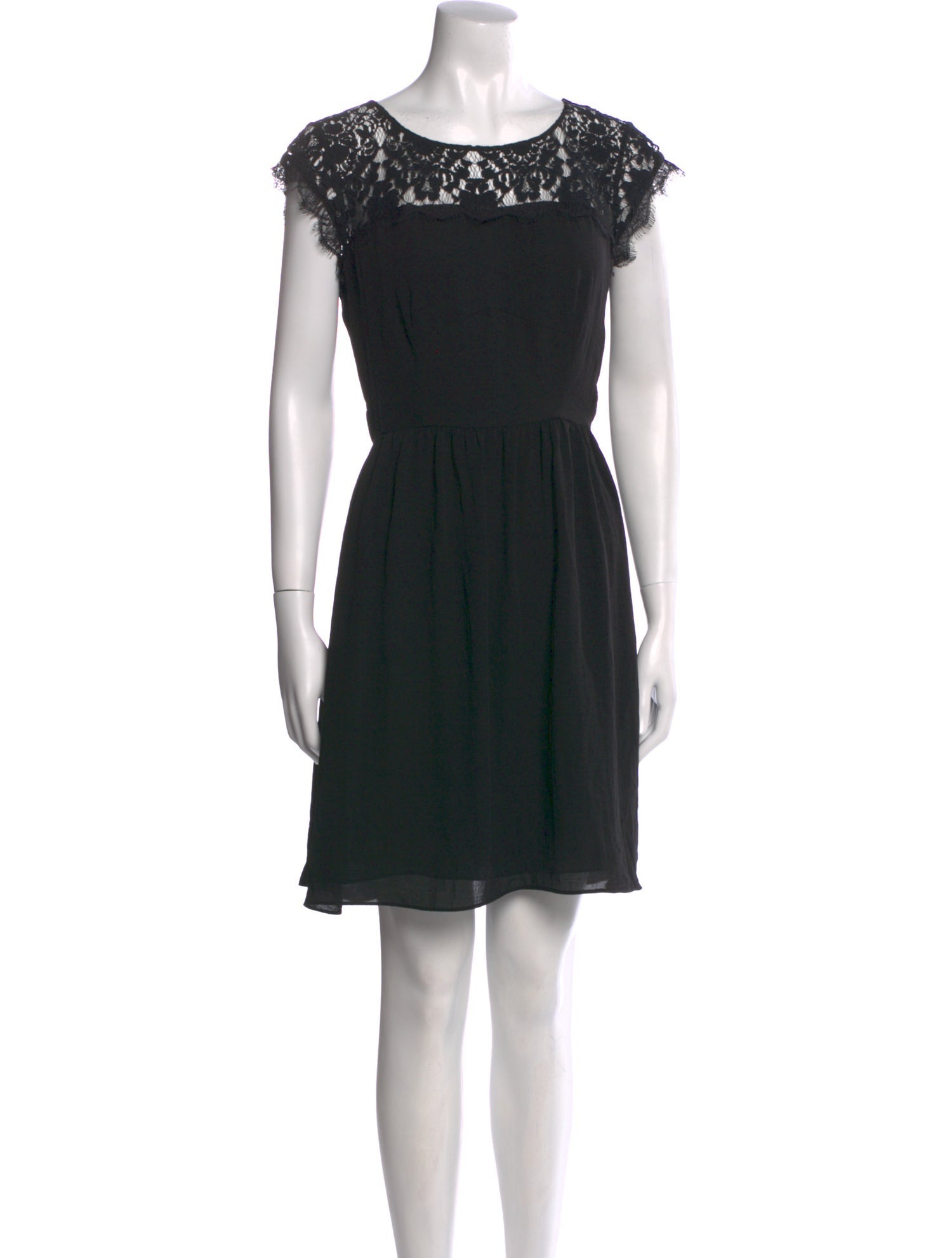 Alice + Olivia Bateau Neckline Mini Dress