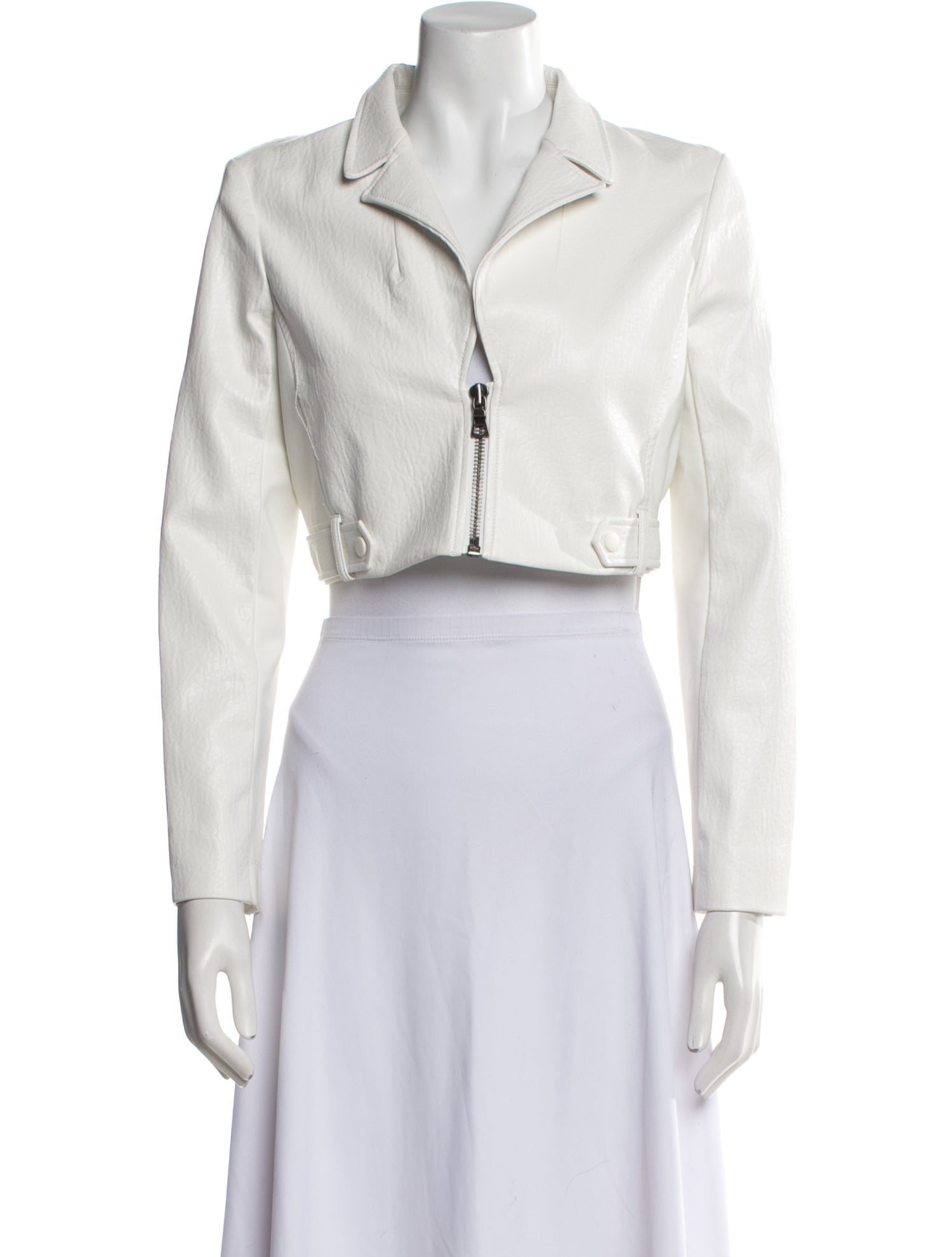 Alice + Olivia Faux Leather Bolero